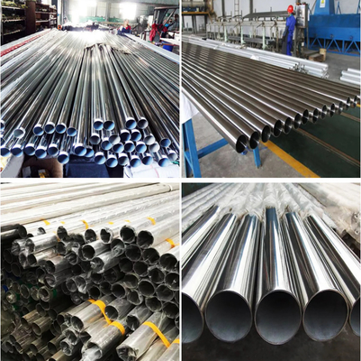Ống thép không gỉ liền mạch được đánh bóng 201 Ss Màu ống dày tùy chỉnh 2500mm